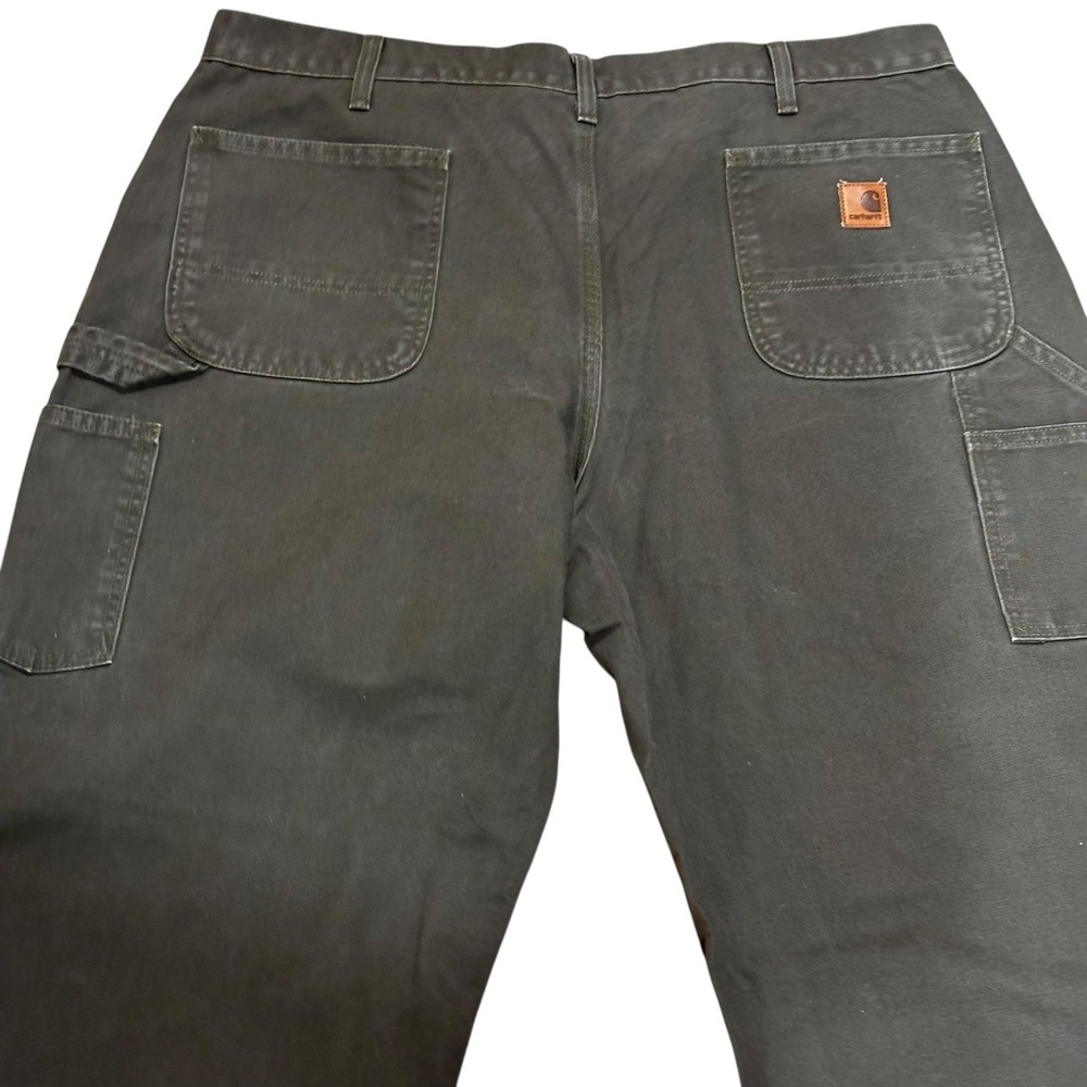 Carhartt B11 MOS Work Pants Khaki Canvas Relaxed Fit Mens VGUC Size 42x30